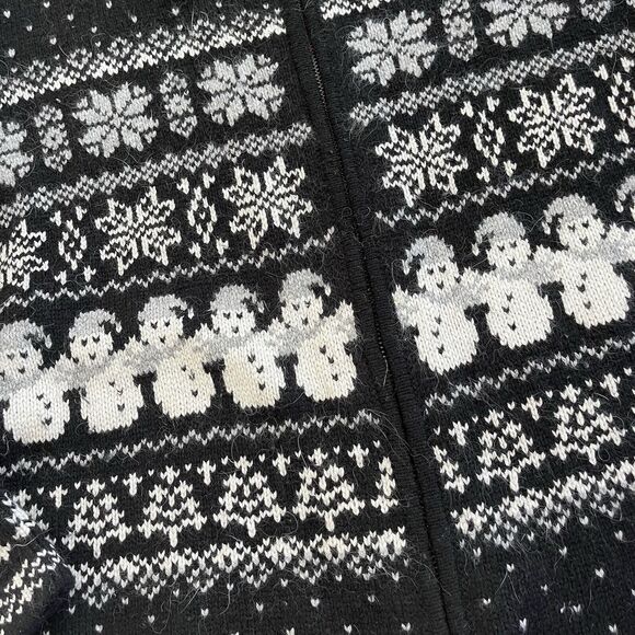 Silk Angora Blend CROFT & BARROW Vintage Fair Isle Knit Sweater Holiday Winter M - Picture 8 of 9